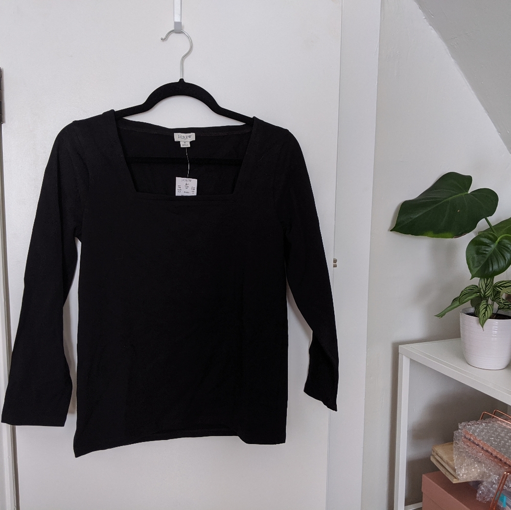 Square Neck 3/4 Length Tee